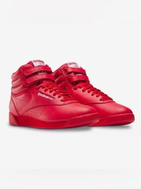 Reebok Freestyle Hi High-Top Sneaker -Red